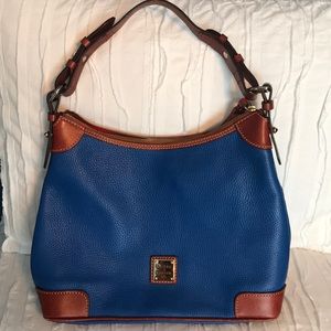 Dooney & Bourke blue leather hobo